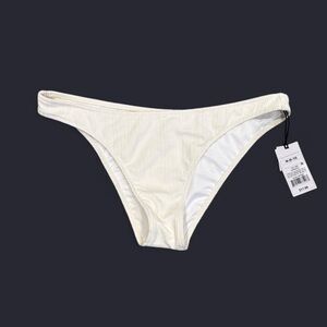 NWT Shade & Shore cheeky white bikini bottoms size small